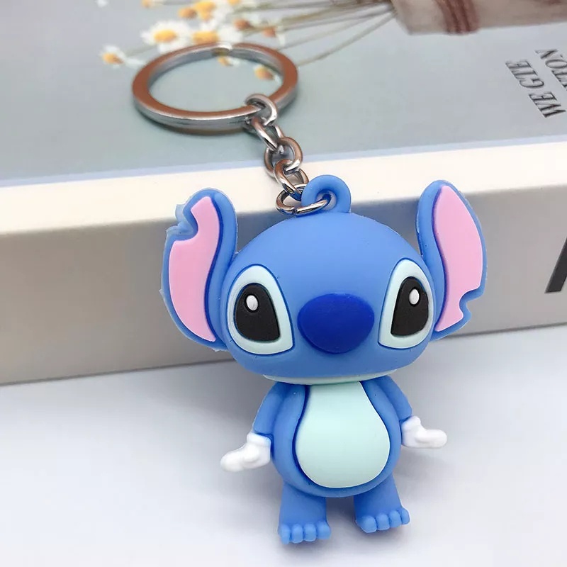 GANTUNGAN KUNCI STITCH // Ganci Karakter Disney Stitch Unik Lucu | Gantungan tas | Bag Charm | Souvenir Murah | Keychain | COD