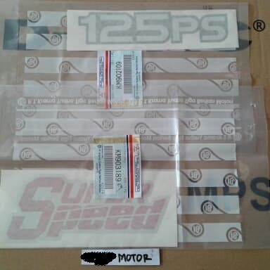 stiker 125 ps super speed set Mitsubishi canter turbo original KTB