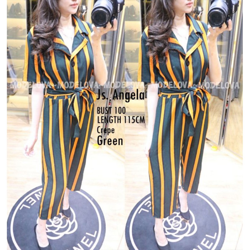 MDLV~JS ANGELA (BM) // JUMPSUIT // FASHION WANITA IMPORT