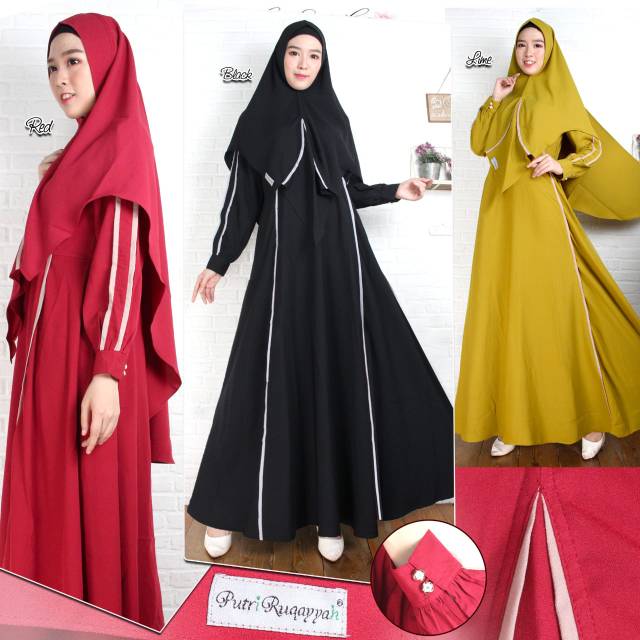 Gamis terbaru syari putri ruqayyah