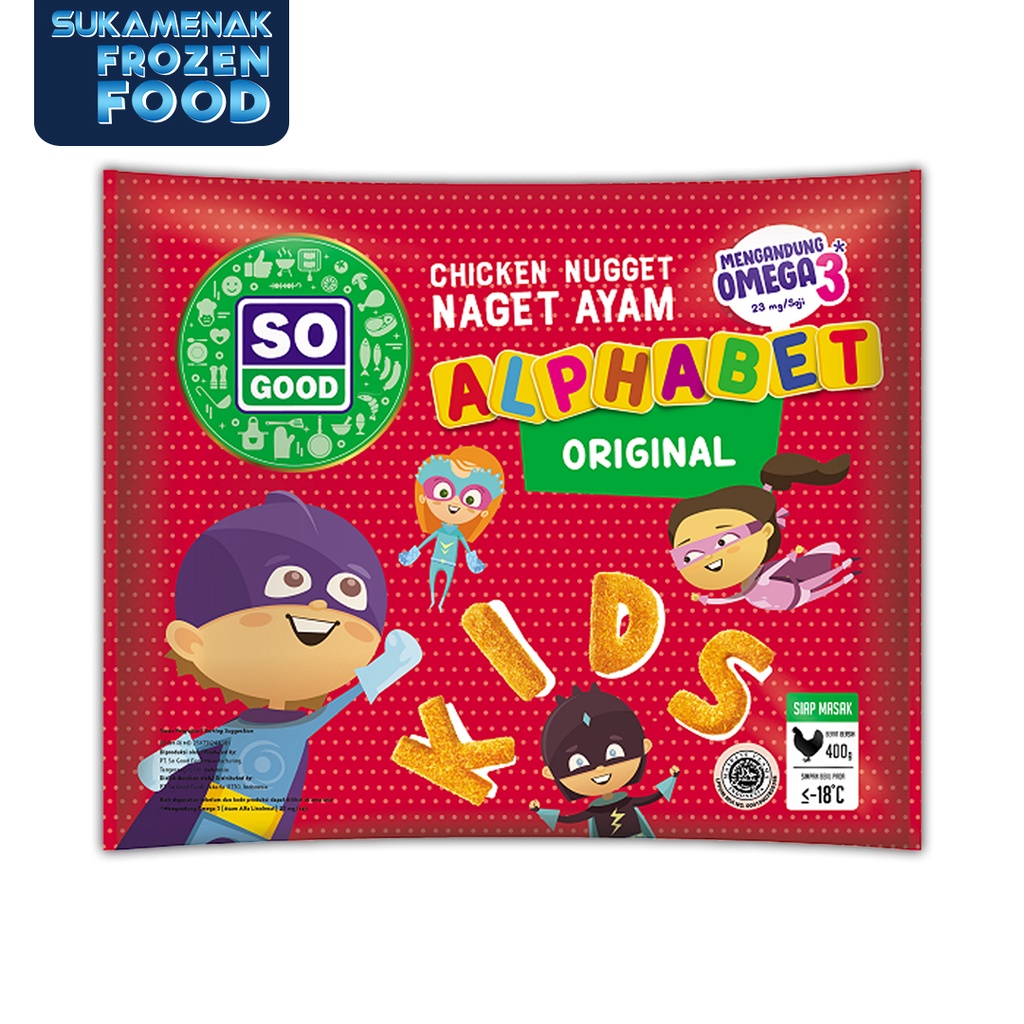 

SO GOOD Chicken Nugget Alphabet 400gr