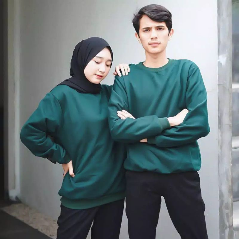 Basic Switer Polos Ukuran M L XL XXL Bahan Fleece