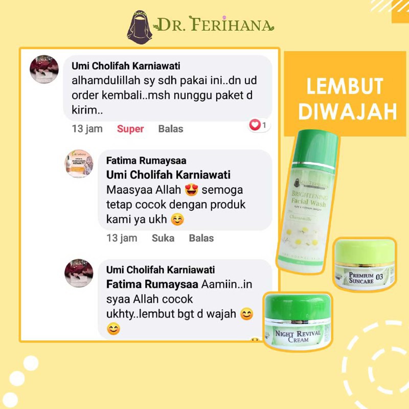 PAKET SUPER EKONOMIS PENCERAH WAJAH &amp; ANTI KERIPUT 2