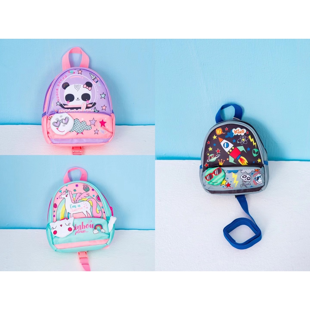 VEST TAS RANSEL ANAK PAUD MINI ROCKET/PANDA/ UNICORN F2141