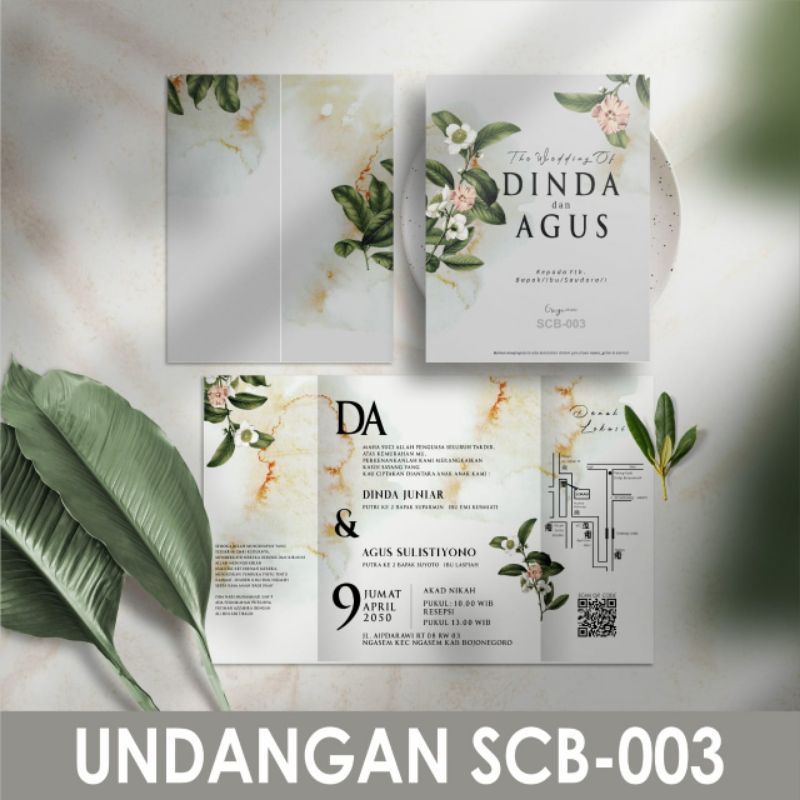 Blangko undangan griya card SCB 003