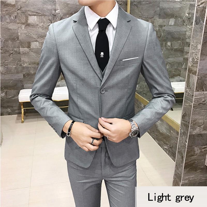 3 Piece Set Setelan Bisnis Pria  Jas  Formal Jas  Pernikahan  