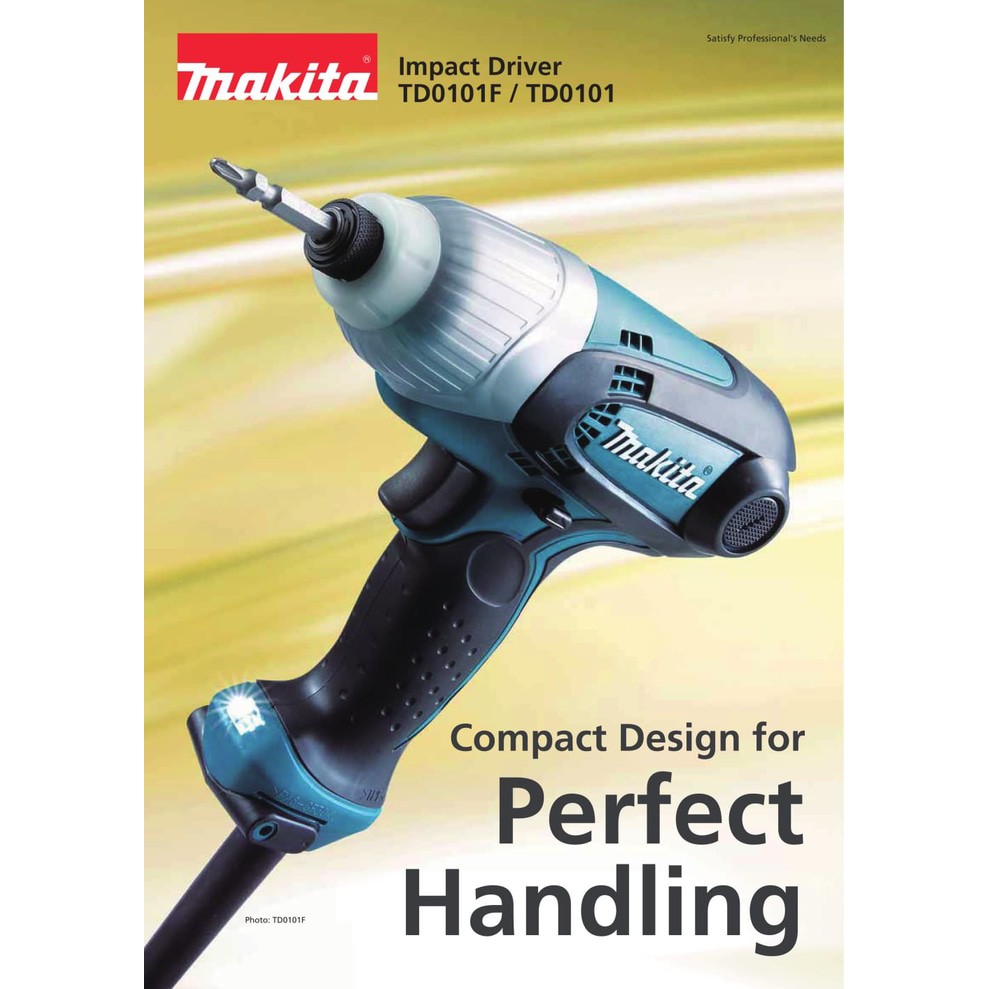 Bor / Obeng Listrik Makita TD 0101 TD0101 - Impact Driver