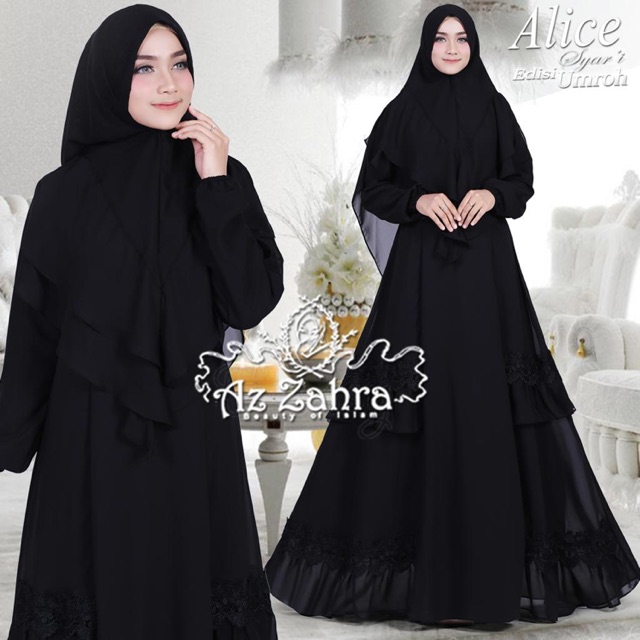 Alice az zahra original, az zahra original, gamis idul adha