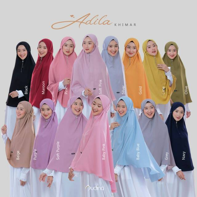 Audina Hijab ORIGINAL - Adila Khimar/Khimar Tali