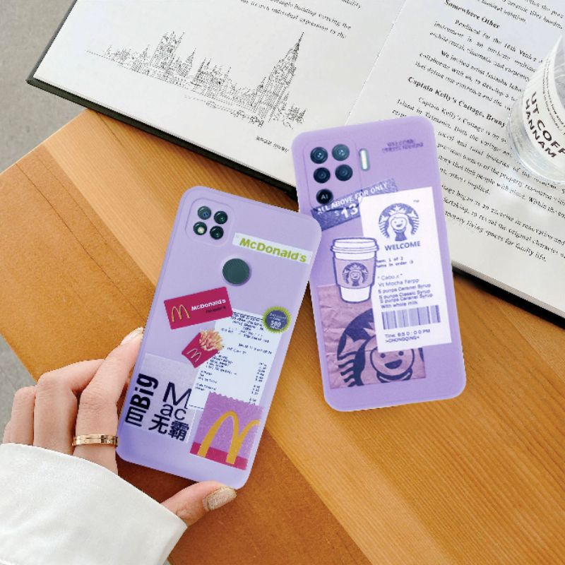 SoftCase McD & Starbucks VIVO Y12 Y15 Y17 Y30 Y50