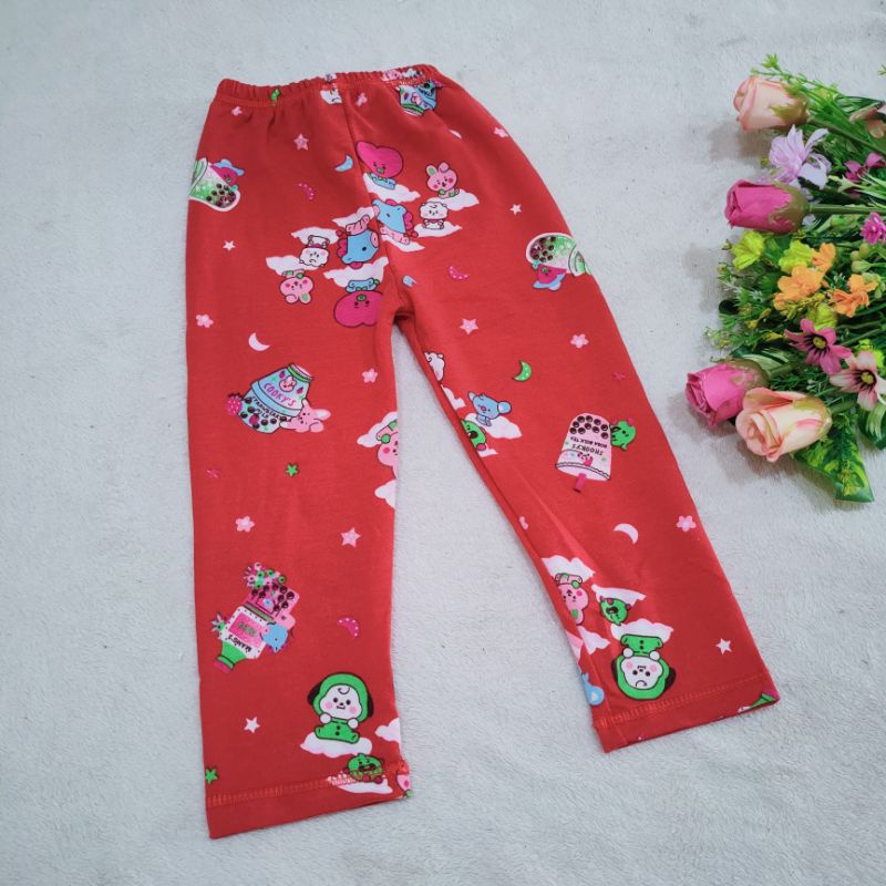 Celana Legging anak 1 2 3 4 5 6 7 tahun premium leging karakter kartun BTS kuda poni mickey mouse hellokitty anak ( legging bb3 )