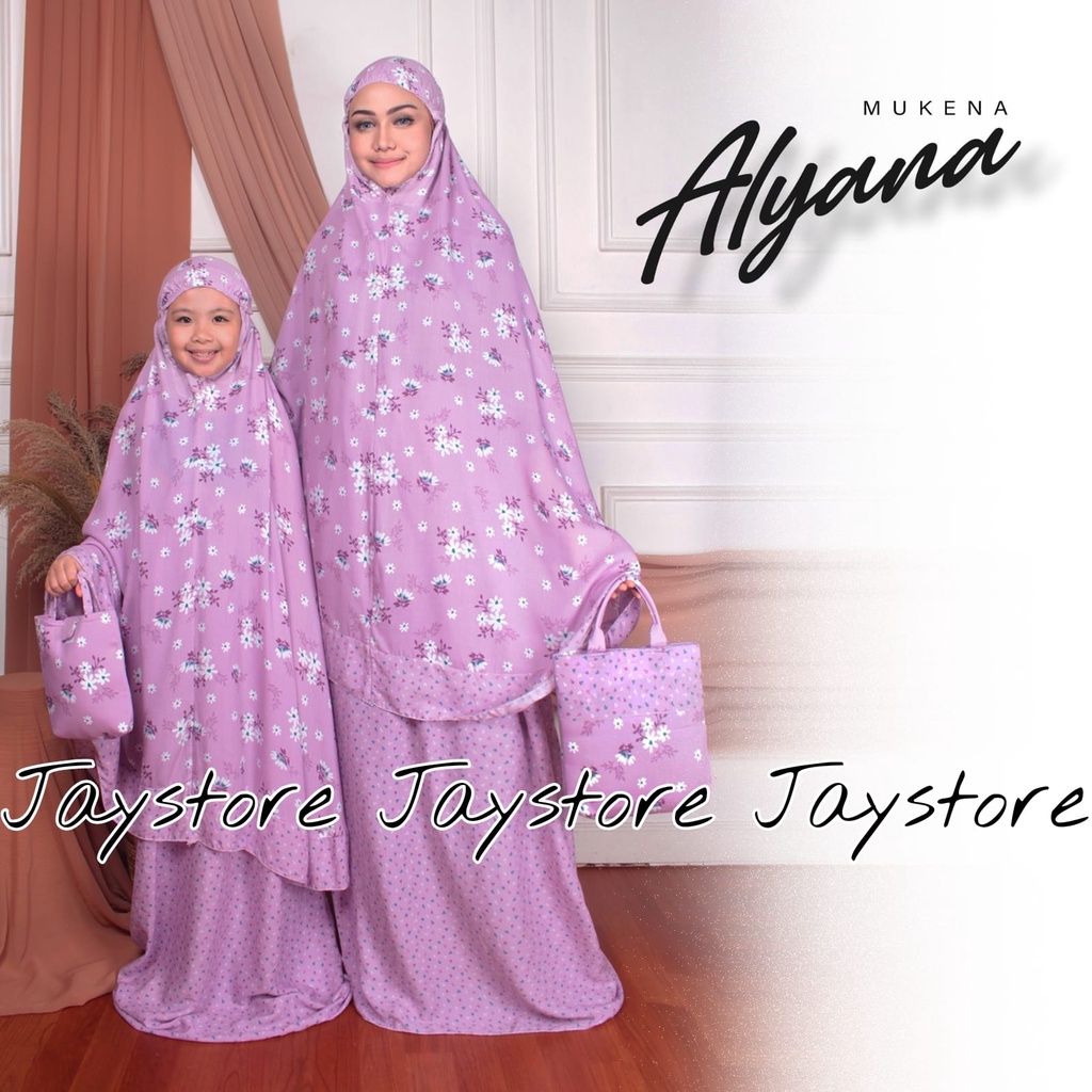 COUPLE IBU ANAK ALYANA MUKENA BALI IBU DAN ANAK MUKENA CANTIK SARUNG MUKENA WANITA PERALATAN SHOLAT 