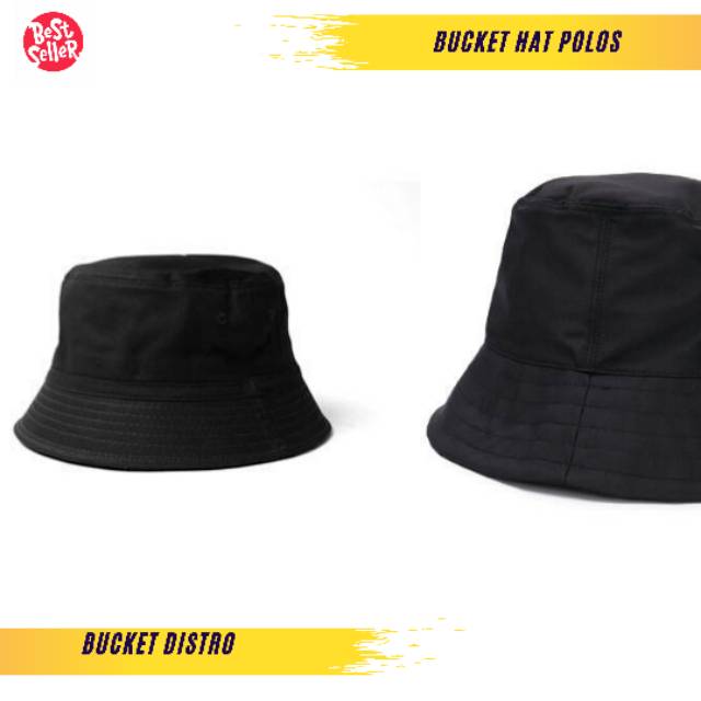 Topi Bucket Hat Polos Cowo Unisex Wanita Topi Pria