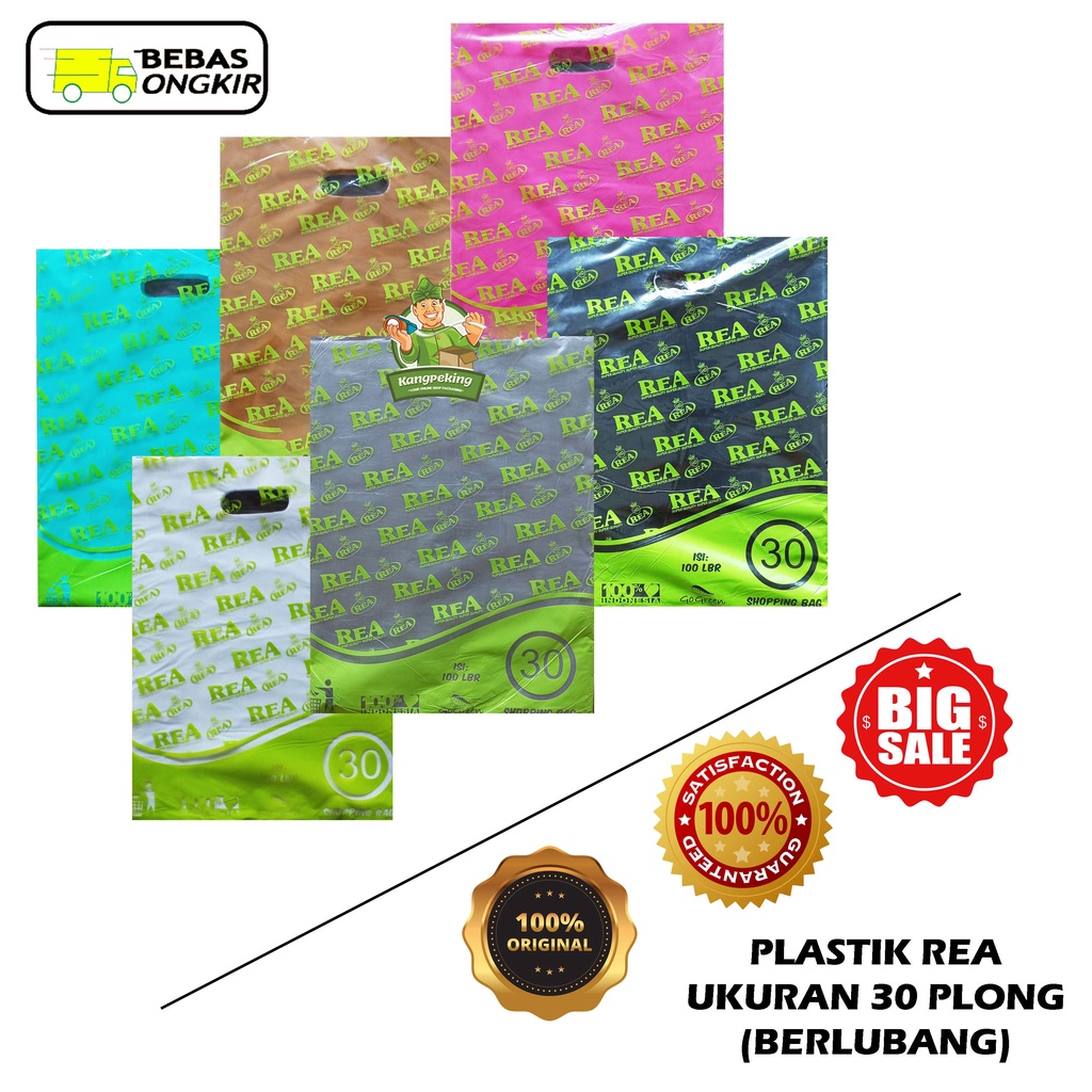 Jual Kantong Plastik Hd Plong 30x40 Isi 100 Lembar Merk Rea Shopee Indonesia 5434