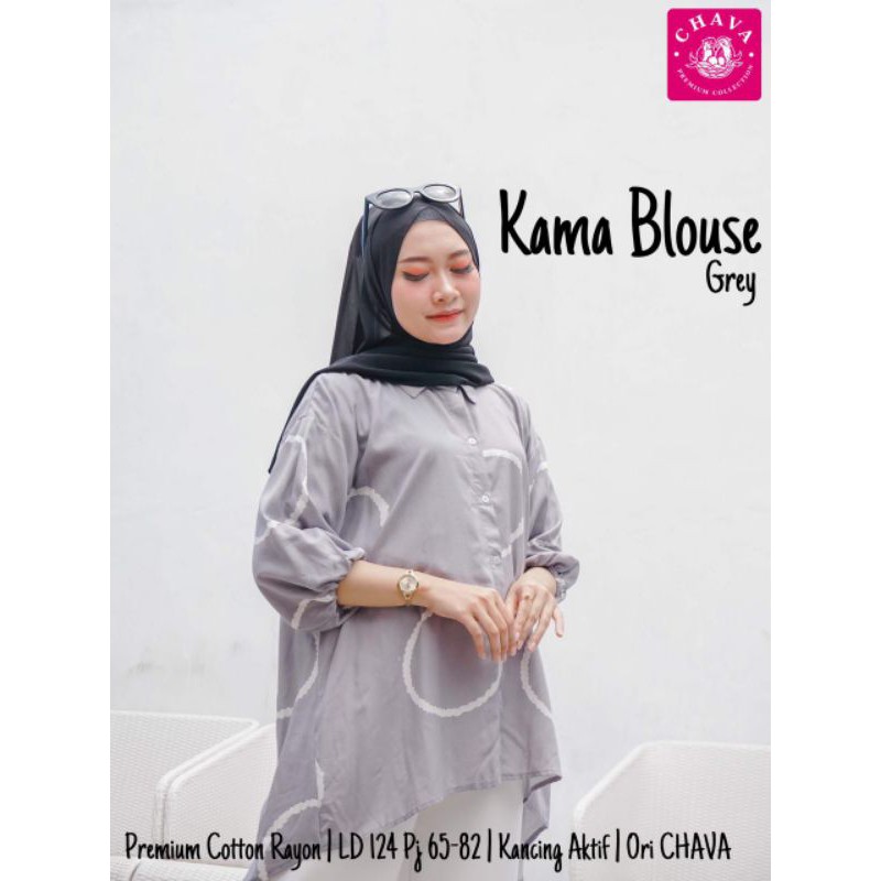 Blouse Bahan Rayon Viscose Terbaru Blouse Warna Hijau Blouse Warna Grey KAMA BLOUSE