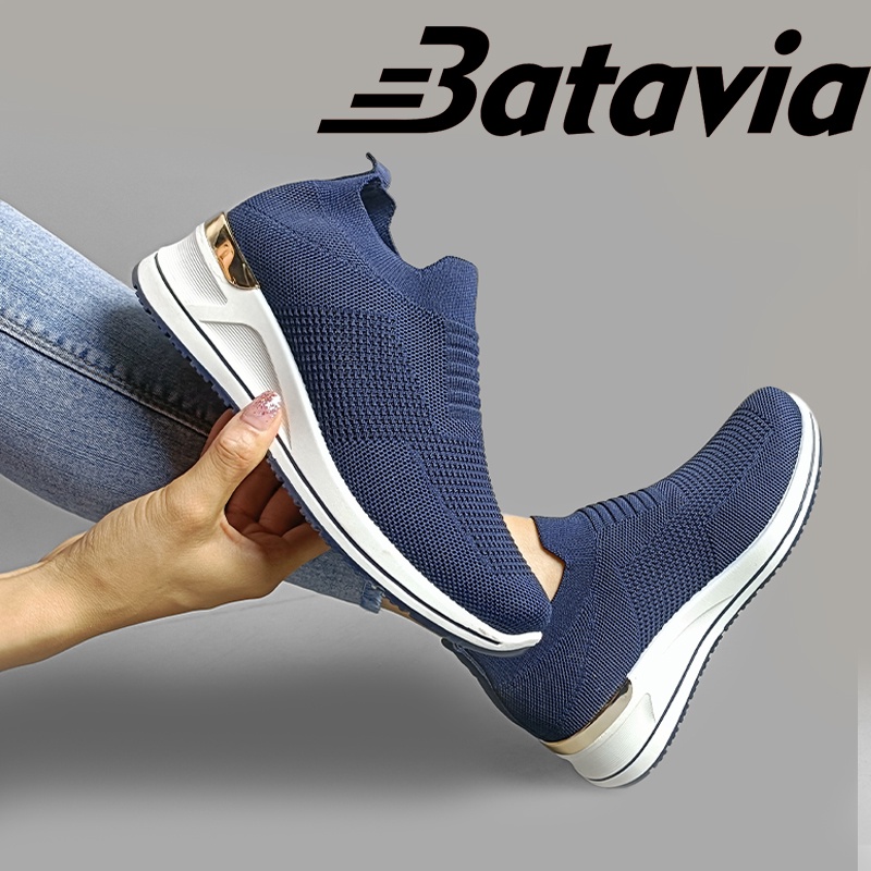 Batavia 2023 sepatu dansa sepatu anyaman terbang baru meningkatkan sepatu kasual olahraga bernapas A14