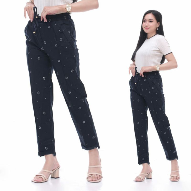 CELANA WANITA BAGGY PANT KATUN RAMI / CELANA PANJANG WANITA