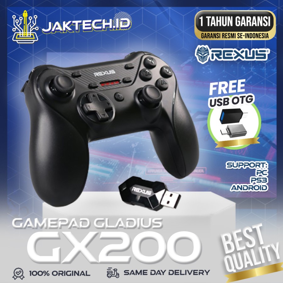 Rexus Gladius GX200 Wireless Gaming Gamepad Dual Connection ORIGINAL