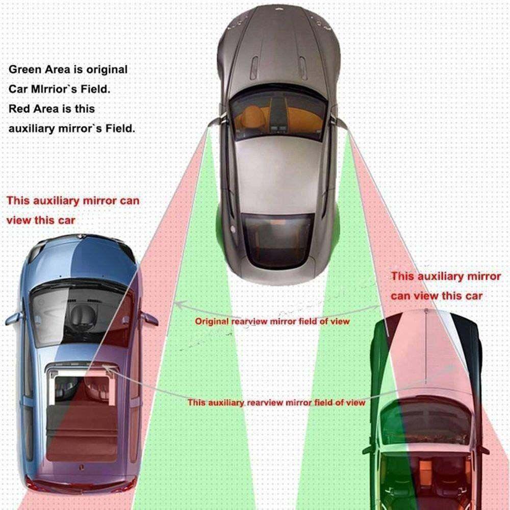 Lanfy Mobil Bolak Balik Cermin Bantu Aksesoris Mobil Universal Kaca Spion Cembung Mobil 360derajat Wide Angle Mirror