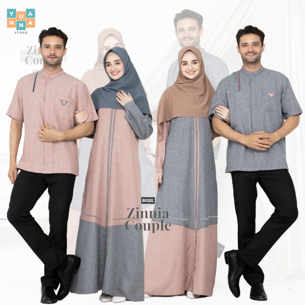 Zinnia Gamis & Koko (Couple Series) by MySure || Sarimbit Lebaran || Gamis Lebaran || Koko Terbaru |