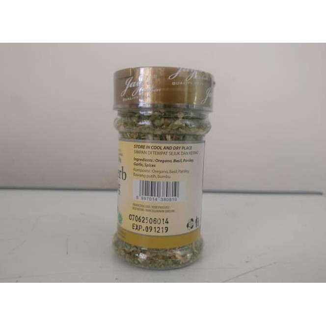 

Y83J JAY'S ITALIAN HERB SEASONING 40GR BUMBU MASAKAN ITALIA TANPA MSG HALAL 95A3