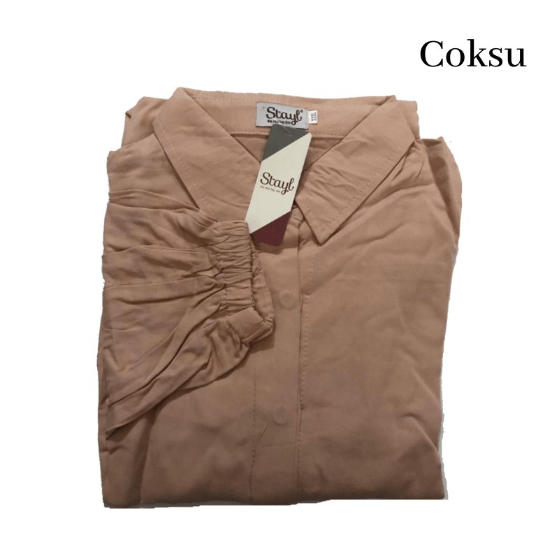 LD 100 - 120 ( FIT TO 3XL ) Atasan bigsize kemeja wanita jumbo baju kerja wanita rania stayl-7