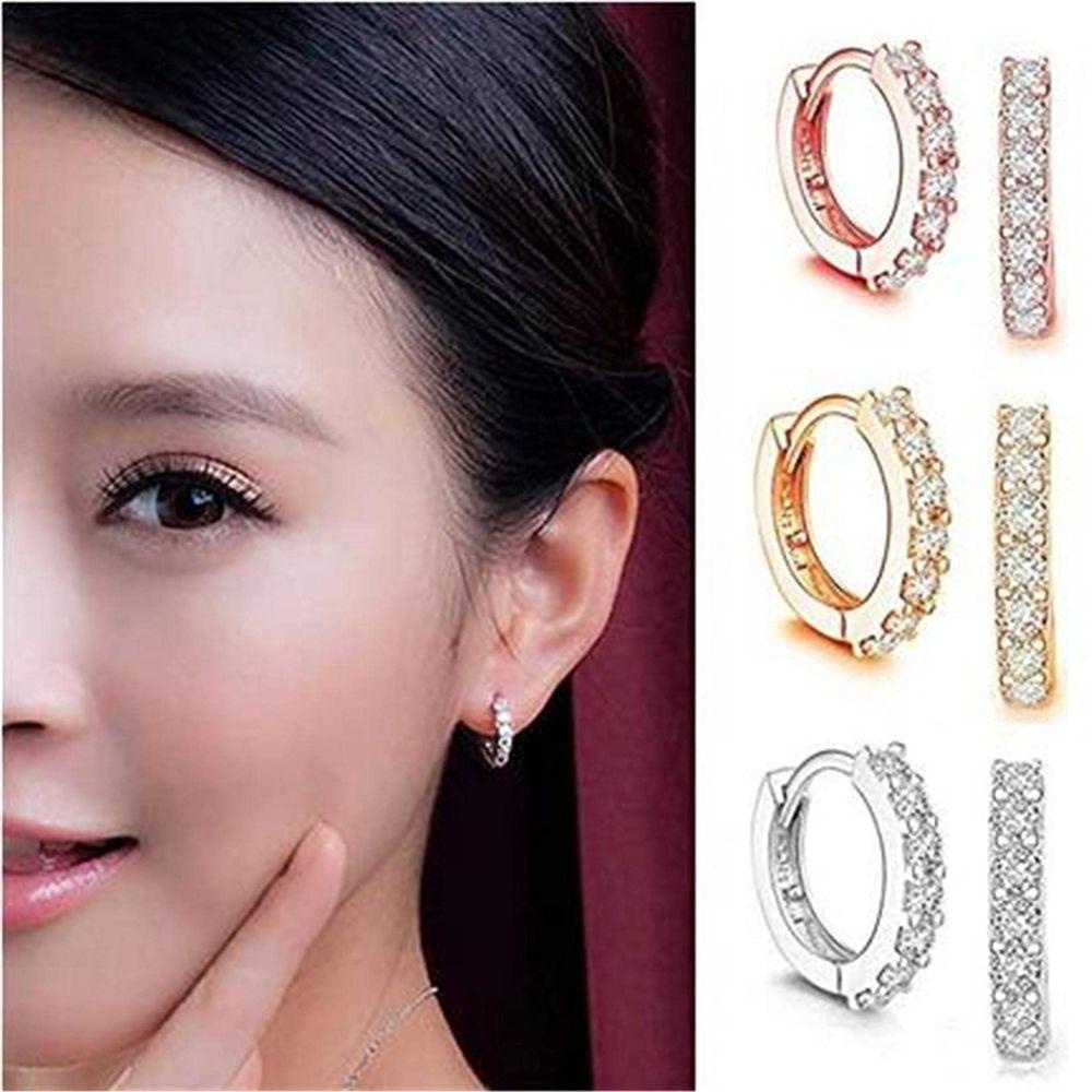 R-flower 1pasang/3pasang Anting Berlian Untuk Wanita Gadis Hadiah Indah Retro