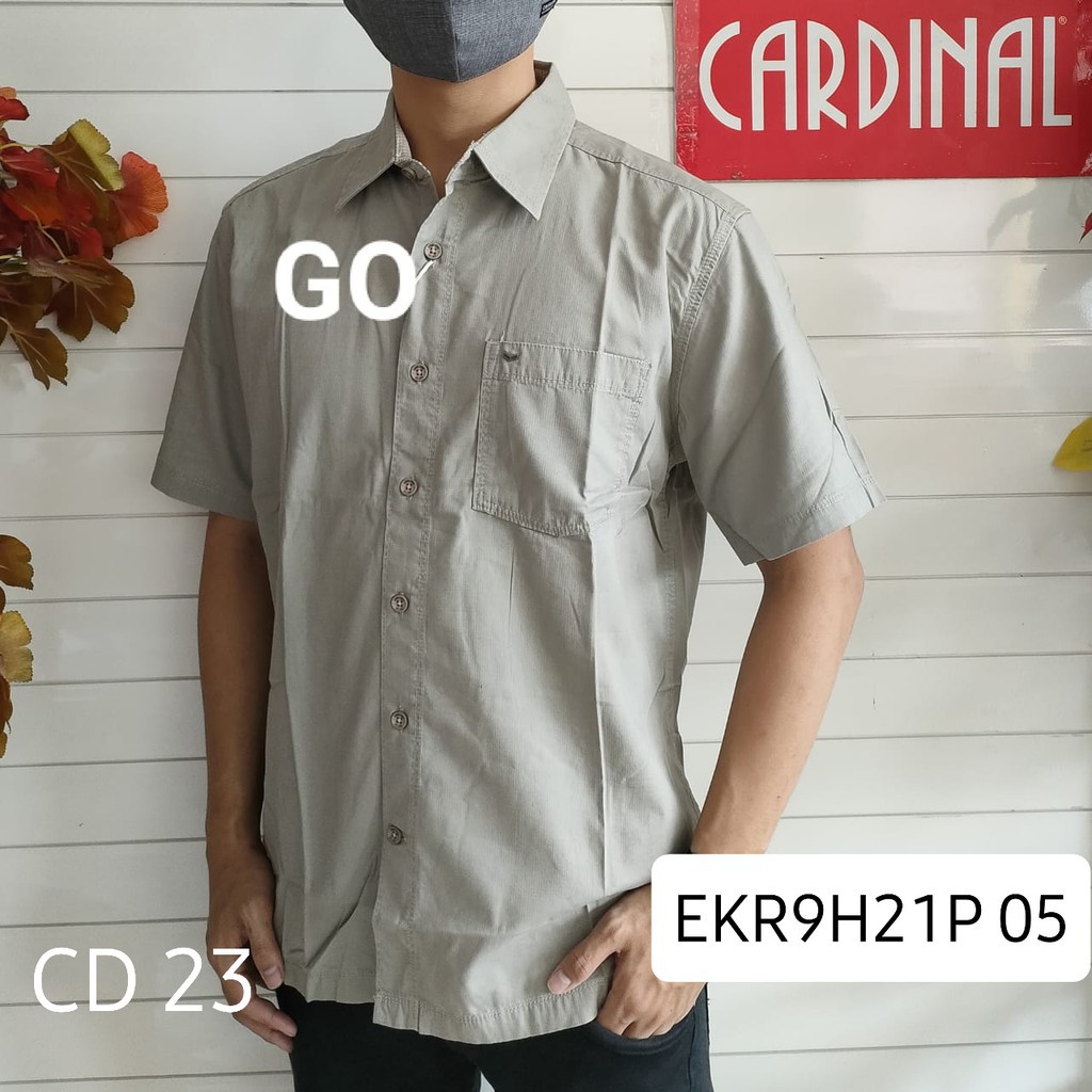 BB CARDINAL KEMEJA CASUAL JUMBO,BIG  Hem Pria Baju Cowok Pakaian Pria Lengan Pendek KEREN!!