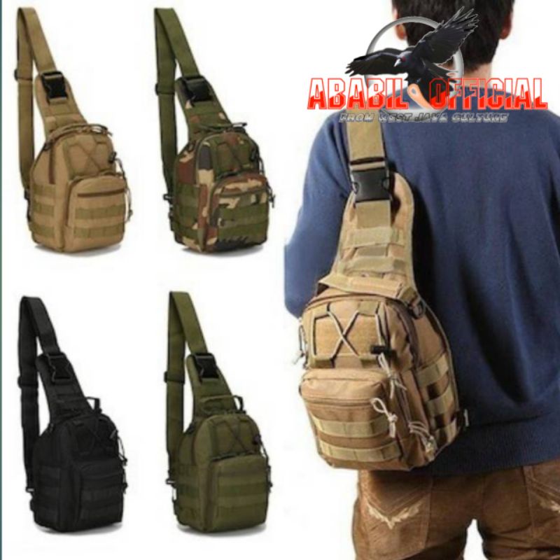 TAS SLEMPANG BOTOL/LUPUS ARMY FREE 1 LOGO