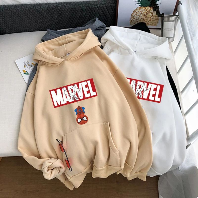 Hoodie Marvel Wanita Oversize Korea Tebal Sweater Oversize Wanita Korean Style Jumbo Ori Jaket Hoodie Wanita Korean Style Anak Hodie Oversize Korean Style Wanita Hoddie Cewek Oversize Korean Style Hoodie Cewek Kekinian Murah Ukuran XL Switer Wanita Jumbo