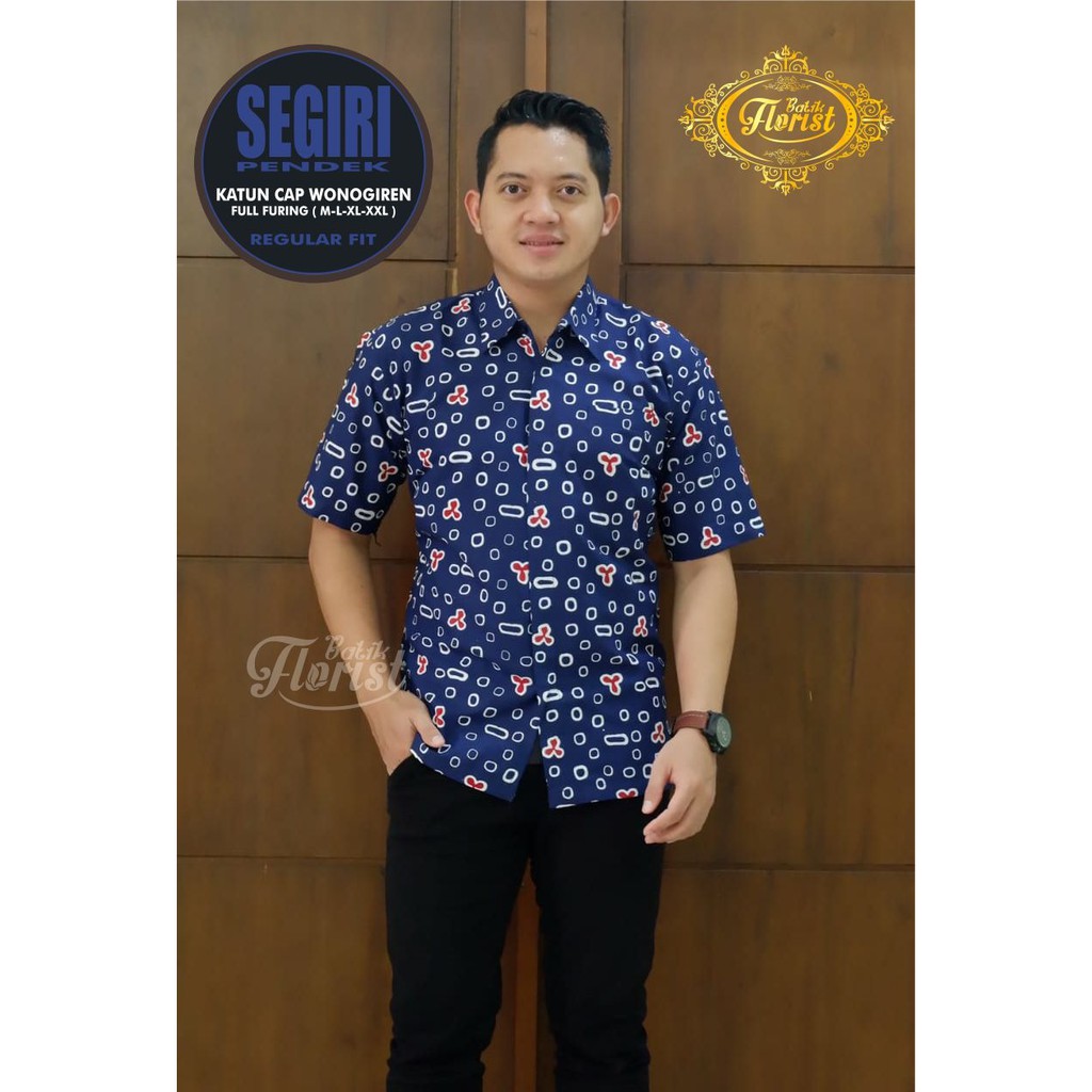 SEGIRI kemeja batik pria lengan panjang terbaru ORIGINAL BY FLORIST