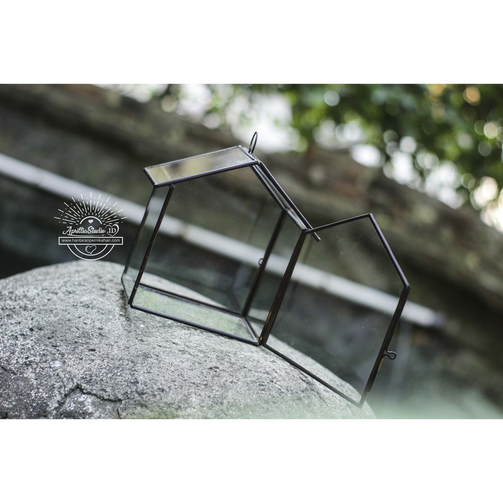 Kotak Perhiasan | Ringbox terarium Home Black Premium