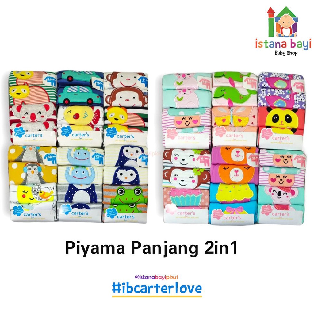 CarterLove Premium Piyama 2in 1 - Piyama bayi isi 2/Piyama murah