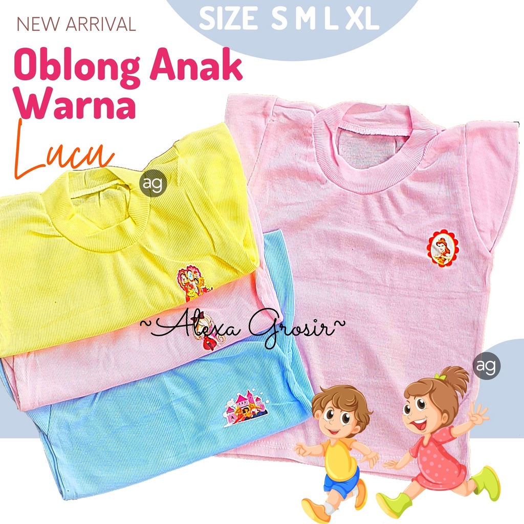 KAOS OBLONG BAYI UNISEX SIZE S M L XL -ALEXAGROSIR