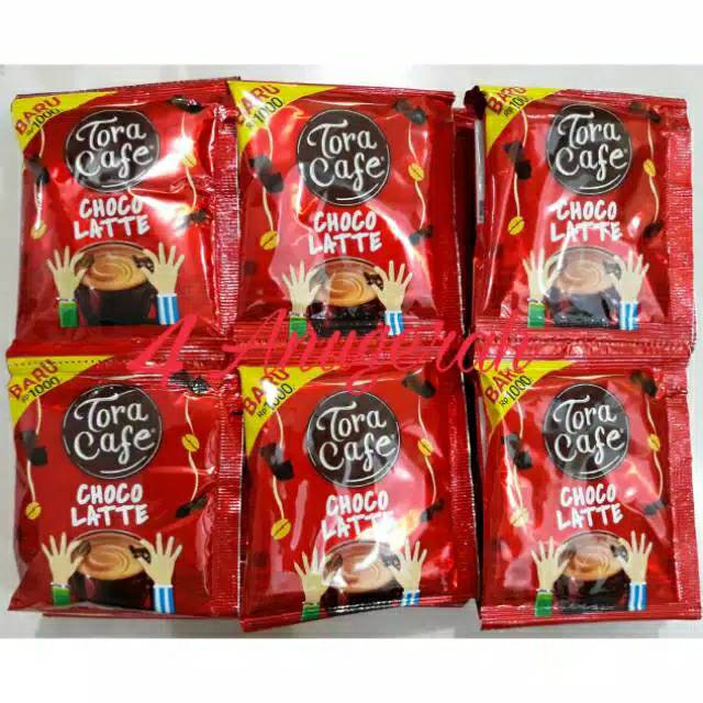 

Tora cafe choco latte 1 renceng isi 10 pcs