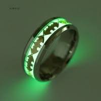 SLS89 Cincin Luminous Glow in The Dark Gaya Punk untuk Pria / Wanita/cincin glow/cincin sinar