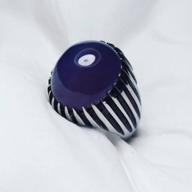 Cincin Ikat Emban Batu Akik dan Batu Permata Handmade High Quality