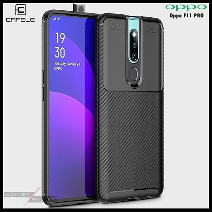 Aksesoris hp - Black Cafele Casing Case HP OPPO F11 F 11 Pro Soft Auto