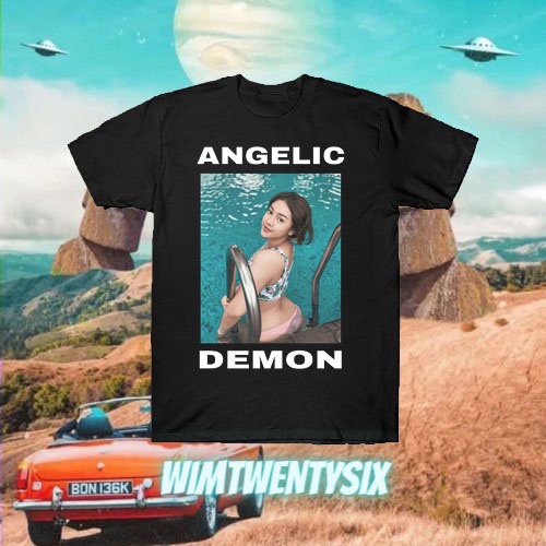 KAOS ANYA GERALDINE ANGELIC DEMON VINTAGE TEE (UNISEX T-SHIRT)