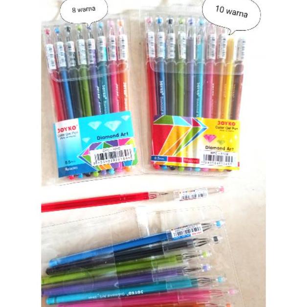 

Bolpen diamond joyko set 8 warna / pen diamond joyko set 10 warna.