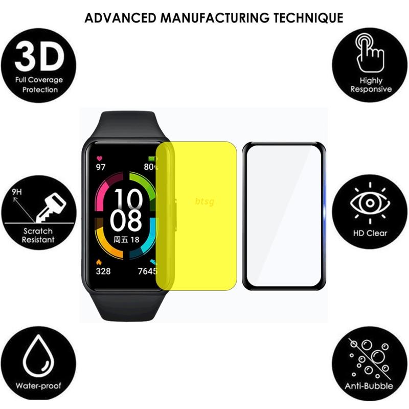 Btsg 2Pcs Film Pelindung Layar Untuk Smartband huawei honor band 6