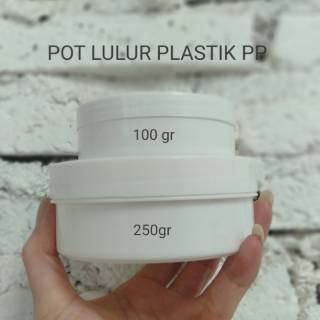 10pcs Pot  Lulur  250 gr Plastik  PET kemasan pomade Kemasan 