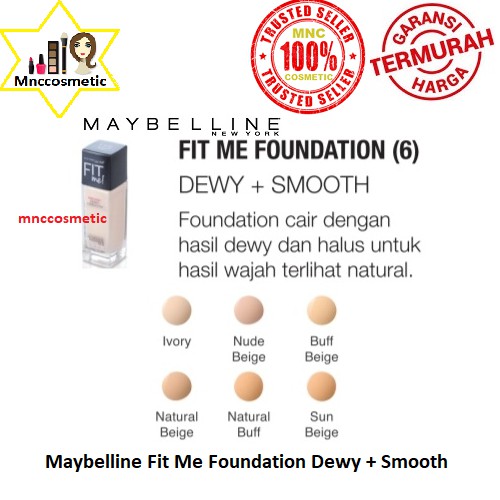 Maybelline Fit Me Foundation Dewy + Smooth Original