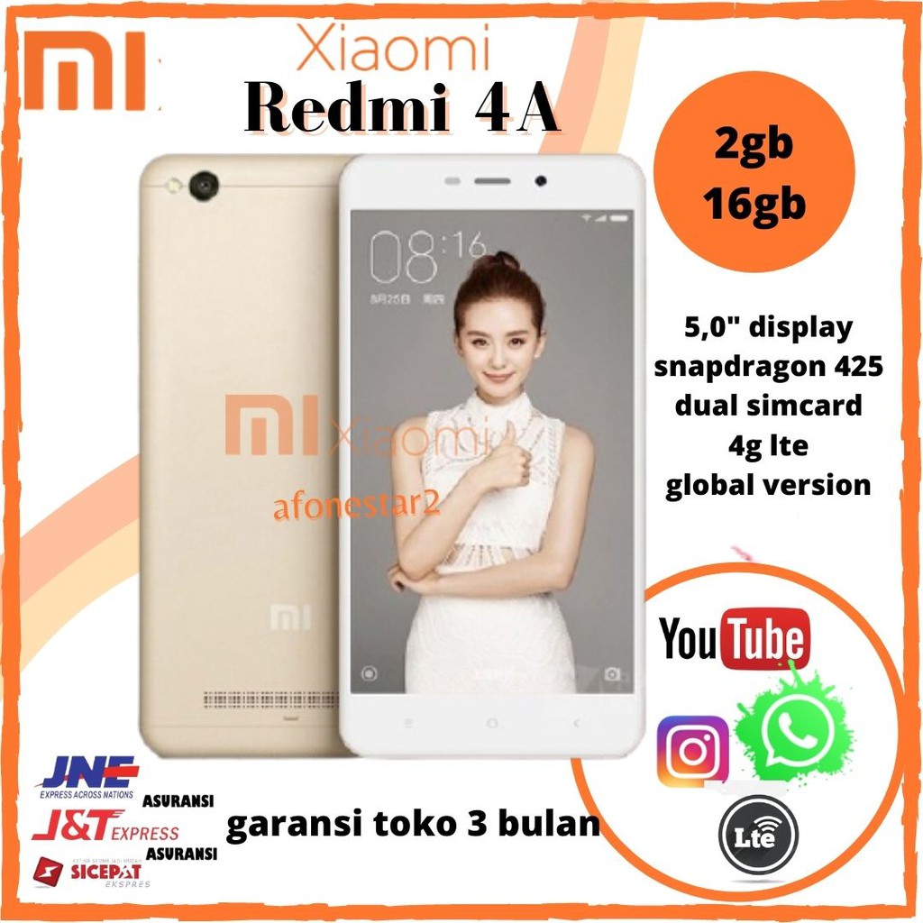 hp murah xiaomi redmi 4A 2/16gb handphone xiomi | Shopee Indonesia