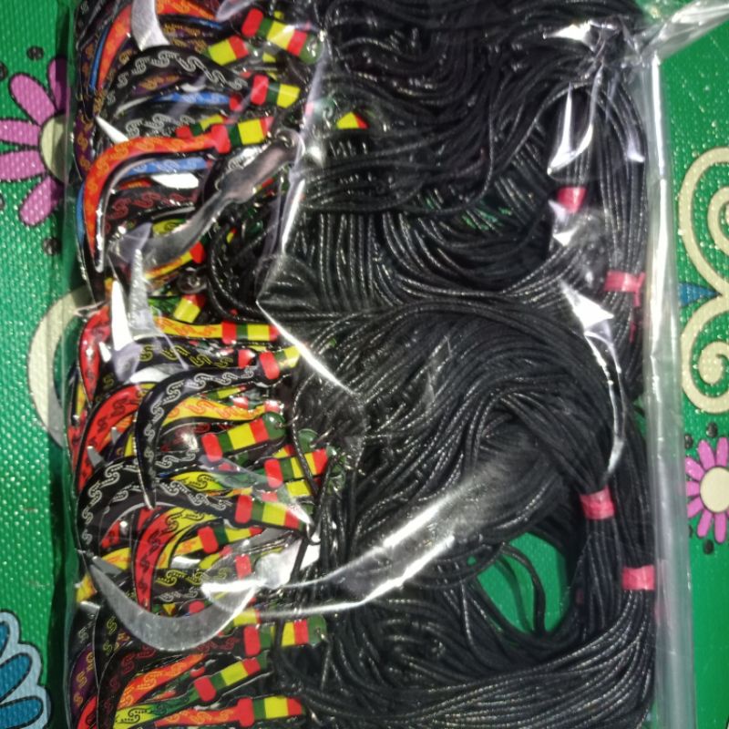 kalung resin taring koin kujang keris varian motif