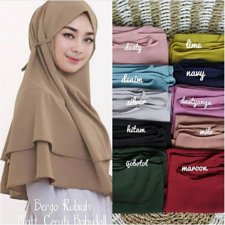 HIJAB INSTANT RUBIAH SERUTY