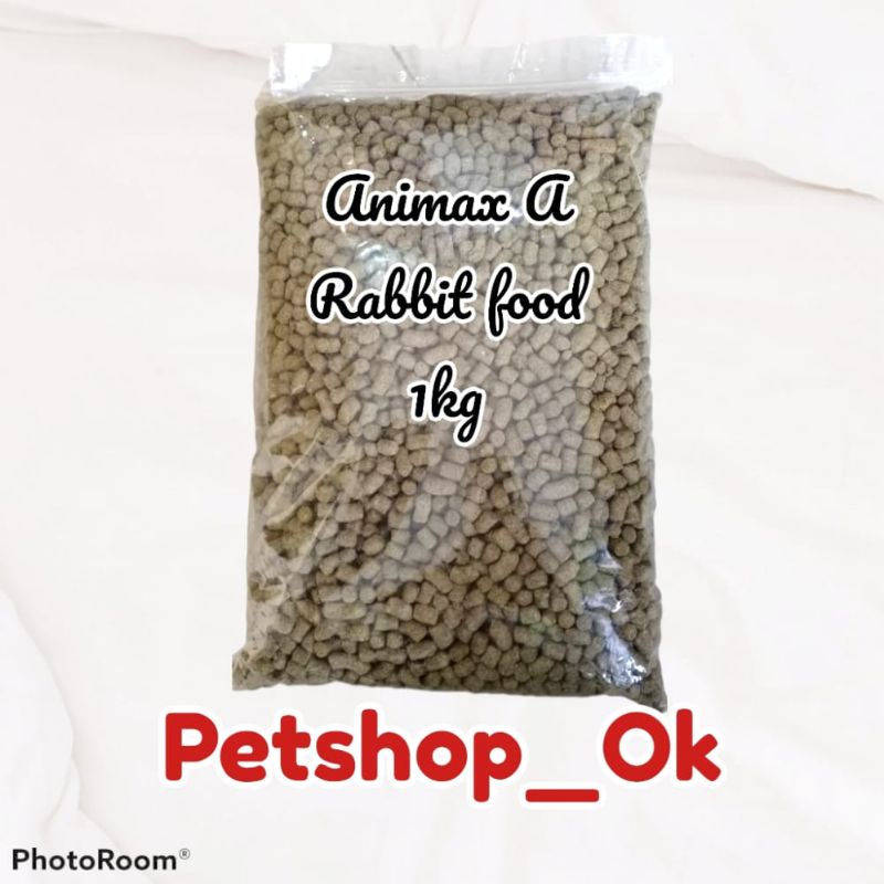 Animax A Rabbit food 1kg repack / Makanan kelinci