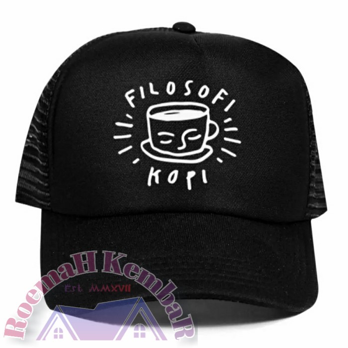R K TOPI FILOSOFI KOPI / TOPI PRIA/ COD TOPI POLOS SNAPBACK TRUCKER JARING
