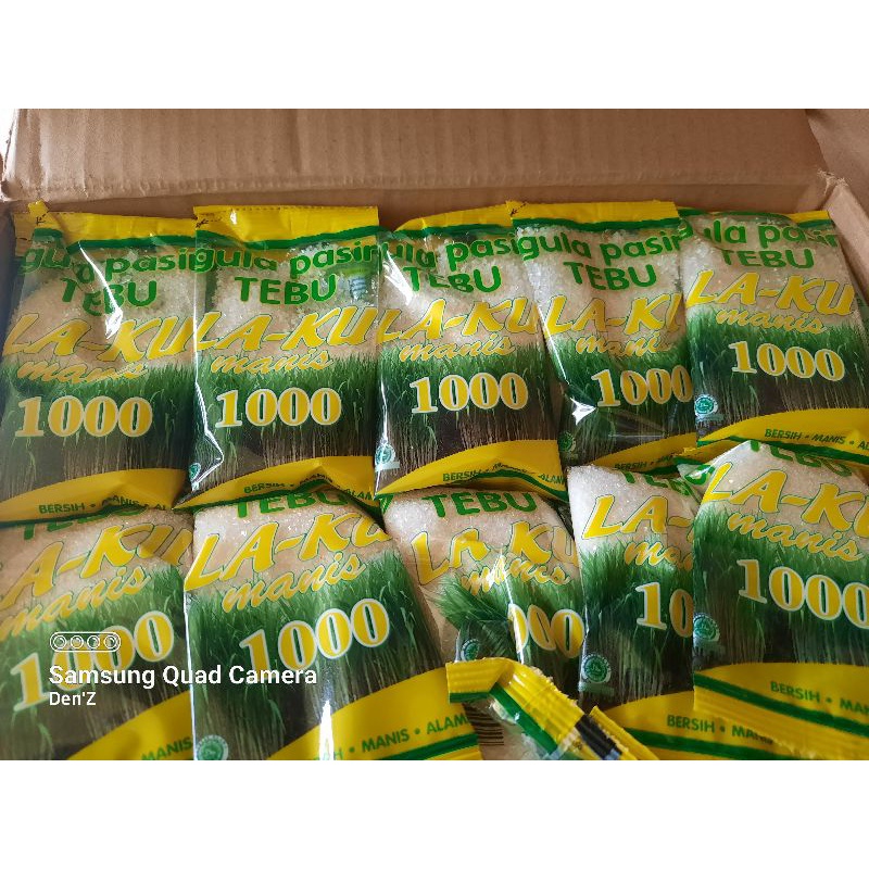 

Gula Pasir Sachet / Renceng 1000 Merk LaKu