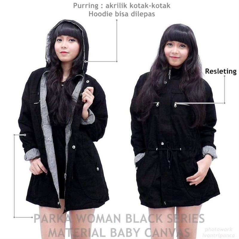 JAKET PARKA WANITA JAKET CEWEK PARKA MURAH JAKET PARKA CEWEK